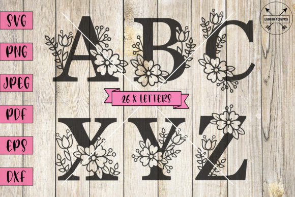 A-Z Floral Alphabet