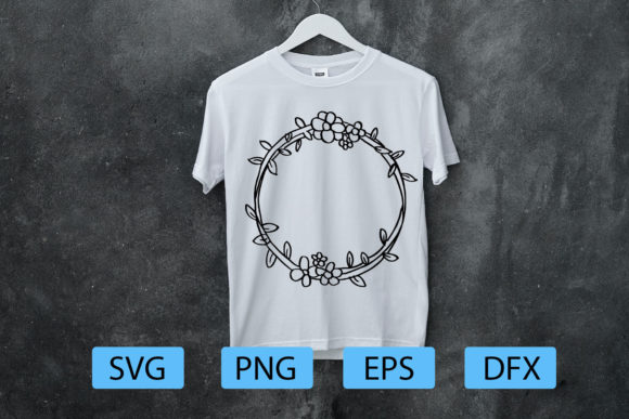 Floral Frames Silhouette