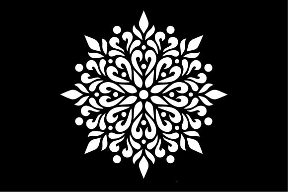 Floral Mandala Pattern Stencil Sketch