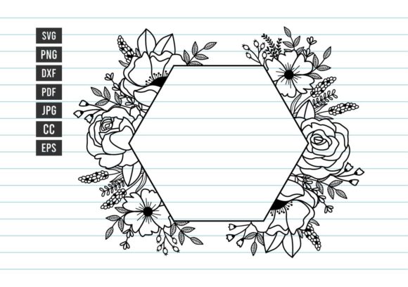 Floral SVG Border Frame