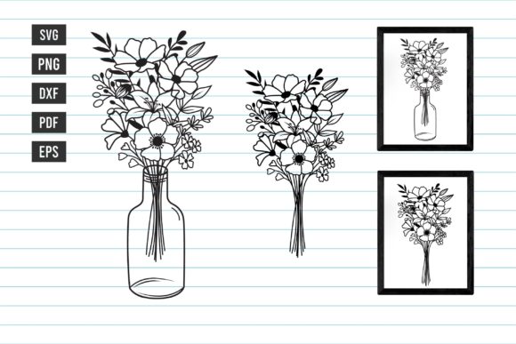 Flower Bouquet SVG Floral Design