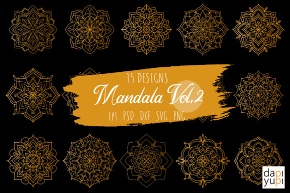 Mandala Bundle, Gold Mandalas