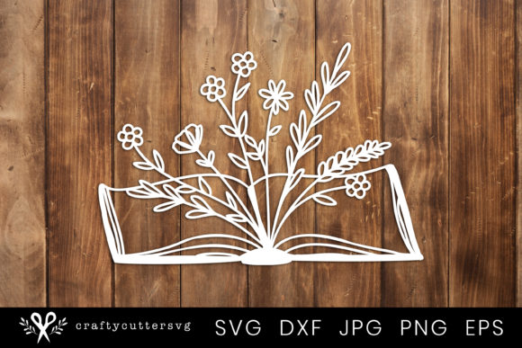 Paper Cut Design Floral Book Flowers