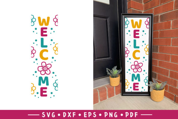 Spring Porch Sign SVG Welcome Sign SVG