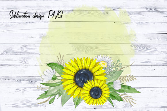 Sunflowers Sublimation Design PNG