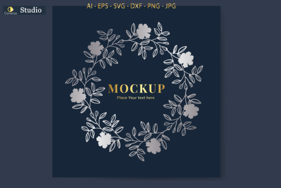 Wedding Monogram Floral SVG